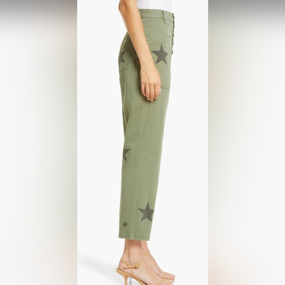 Pistola Tammy High Waisted Straight Leg Pants, Royal Honor Cotton Size 24 - Picture 3 of 16